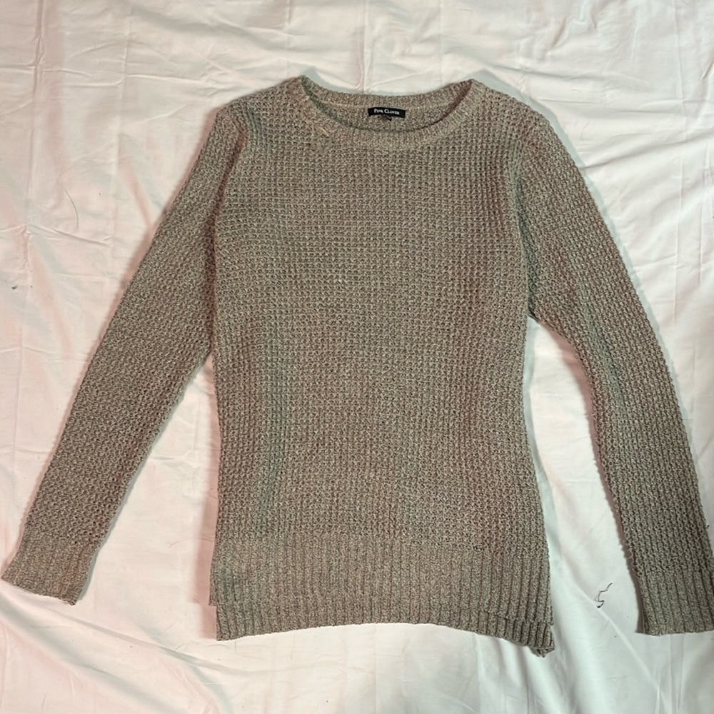 Pink Clover grey/beige sweater size M